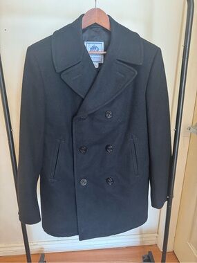 DSCP US Navy Issue Double-Breasted Wool Peacoat